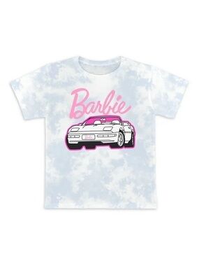Barbie Convertible Tie Dye Kids Short Sleeve T-Shirt
